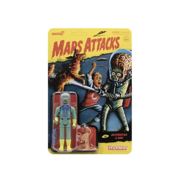 Super7 ReAction Mars Attacks Destroying a Dog Action Figure